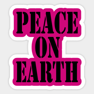 Peace on Earth Sticker